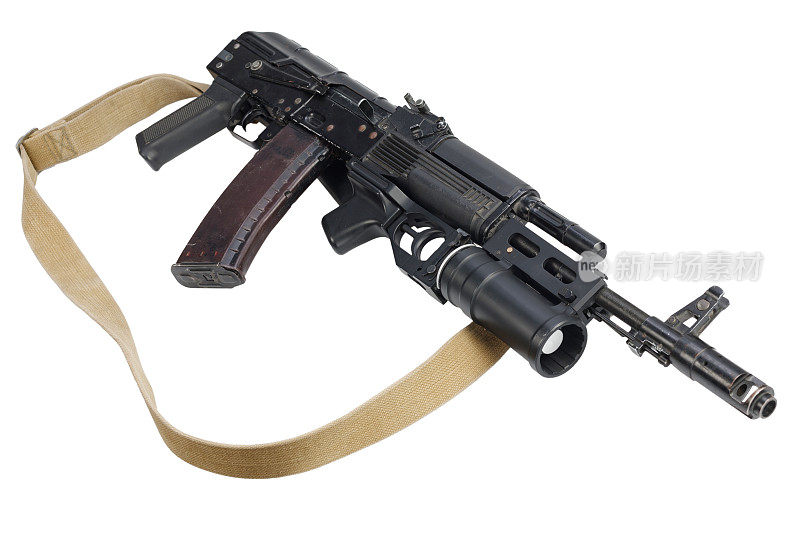 现代卡拉什尼科夫5.45x39毫米AK 74M突击步枪与40毫米枪管下榴弹发射器